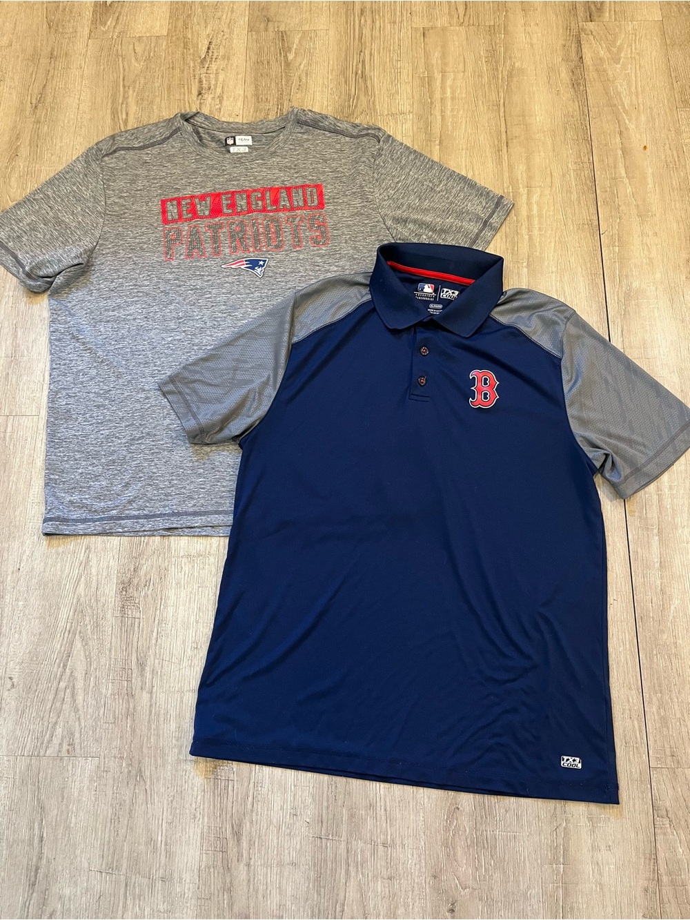New England Patriots T shirt & Boston Red Sox Polo Shirt XL Team Sports Apparel - Picture 8 of 10